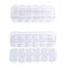 6 Pieces Nail Art Tool Jewelry Storage Box, 12 Compartments Plastic Rhinestone Organizer Container Case, Display Containers